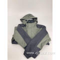 High Quality Green Windproof Hooded Jacket